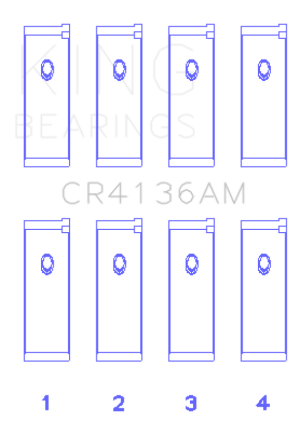 Nissan SR20DE Connecting Rod Bearings - King Engine Bearings - `91-`02 Nissan SR20DE Connecting Rod Bearings - King Engine Bearings - `91-`02